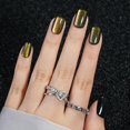 thumbnail image 3 of Gel corto para ojos de gato Jofay Fashion Press on Nails, 32 unidades, 3 of 7