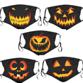 thumbnail image 1 of Juego de 5 máscaras faciales de escudo de Halloween, máscaras de escudo de Halloween reutilizables lavables, máscaras de disfraces de Halloween (adultos) combinación tres Sailing Electrónica, 1 of 4