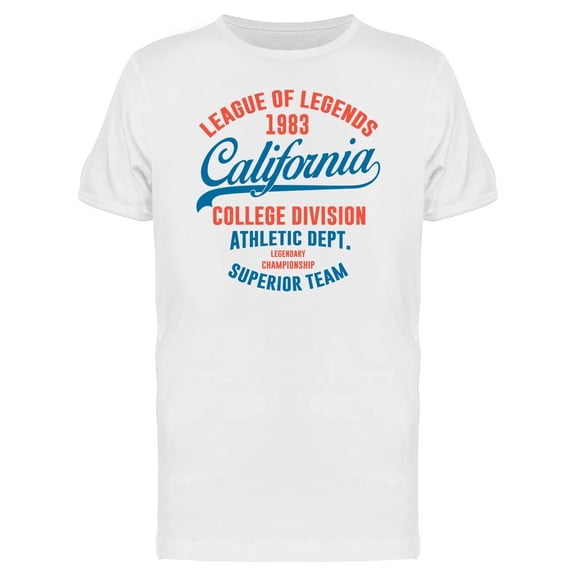 Legends 1983 California T-Shirt Men -Image by Shutterstock, Male XX-Large