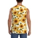 thumbnail image 4 of Fotbe Yellow Polka Dot Sunflower Men's Camiseta sin Mangas Estampada para Hombres, Playera Casual para Gimnasio, Entrenamiento, Playa-Large, 4 of 7