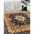 thumbnail image 3 of Ahgly Company Machine Washable Indoor Rectangle Abstract Dark Brown Area Rugs, 6' x 9', 3 of 7