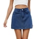 thumbnail image 1 of Falda informal elegante de corte A con bolsillos para mujer: para llevar a diario en verano, poliéster y algodón, varias tallas disponibles., 1 of 6