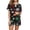 Army Green, variant on Holiday Pajamas Womens Short Sleeve Pjs Shorts Set Soft Button-Up Funny Christmas Snowflake 2 Piece Lounge Sets - Wine, 2XL