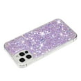 thumbnail image 5 of For iPhone 13 Pro Max Case,Cute Glitter Bling Twinkle Stardust with Drop Protection Shockproof Soft TPU Slim Flexible Phone Case Girls/Women Protective case for iPhone 13 Pro Max,Anti Scratch,Purple, 5 of 6