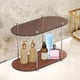 thumbnail image 5 of Estante de almacenamiento para baño de 2 niveles, organizador de maquillaje, estante de ducha, mostrador de escritorio Marrón, 5 of 6