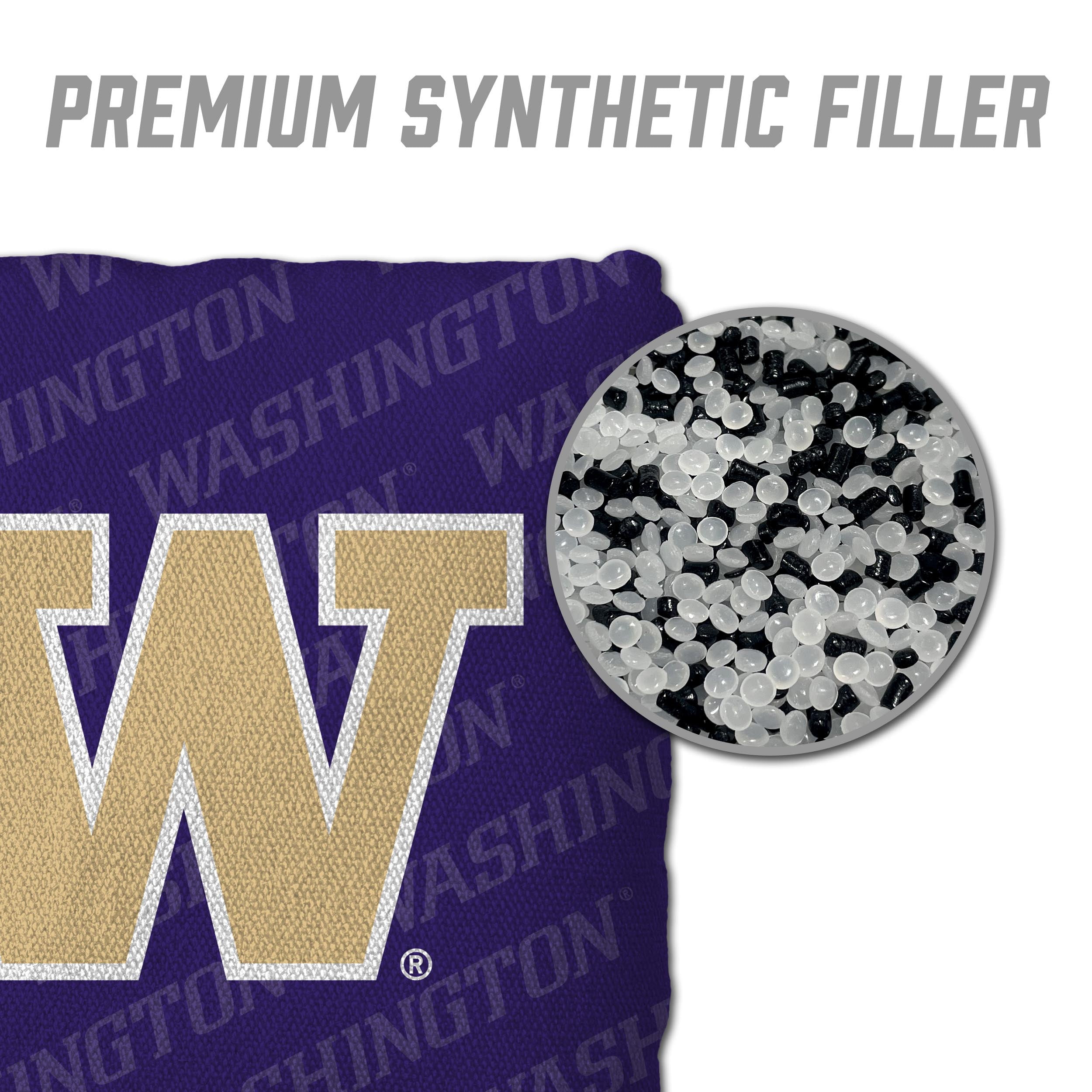 NCAA Washington Huskies Cornhole Bags - 4PK - Purple