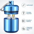 thumbnail image 3 of 【xj】4-pack Earplug Case with Keychain, Portable Keychain Holder for Pills, Waterproof Metal Case for Earplugs, 3 of 4