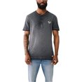 thumbnail image 1 of True Religion Mens Dyed Embro Henley Shirt, Grey, Medium, 1 of 1