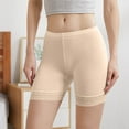 thumbnail image 4 of Leey-World Safety Shorts for Women Skirt Women's Cotton Underwear Boxer Shorts Anti Chafing Bike Shorts Boyshorts Panties Regular & Plus Size Beige,2XL, 4 of 5