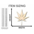 thumbnail image 2 of Unfinished Wood Japanese Maple Leaf Shape - Fall - Craft - up to 46" DIY 6" / 1/4", 2 of 3