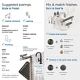 thumbnail image 4 of Amerock Esquire Polished Nickel/Gunmetal 18 inch (457mm) Towel Bar, 4 of 8