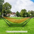 thumbnail image 4 of LAZY BUDDY Hammock Stand with Swing Chair, Collapsible Outdoor Steel Stand with Carrying Bag, 330lbs - 2pcs, 4 of 13
