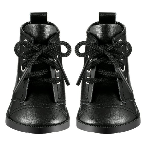 OUNONA 1 Pair Doll Dressing Boots, Miniature PU Boots for 18-inch Dolls, Stylish Doll Shoes Accessory