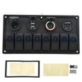 thumbnail image 2 of Panel de interruptores basculantes para automóvil, interruptor basculante para automóvil y barco, interruptor LED marino, accesorio para yates, funcionalidad de alta precisión, 2 of 9