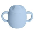 thumbnail image 1 of Hukapapa Vaso de pico de pato y vaso de entrenamiento de silicona, boca suave y mango de fácil agarre, apto para bebés mayores de 6 mesesazul, 1 of 5