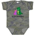 thumbnail image 3 of Inktastic Little Sistersaurus Girls Baby Bodysuit, 3 of 5