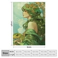 thumbnail image 4 of Nawypu  Princess and The Frog Micro Raschel Throw Blanket,  Blossoming Tiana, 4 of 6