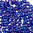 thumbnail image 2 of Miyuki Round Rocaille Seed Bead 11/0 Transparent Cobalt Blue AB, 2 of 2