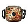 thumbnail image 3 of Elite Gourmet EG3033 12"x12"x2.35 Healthy Ceramic with Titanium Coated Scratch Resistant Electric Skillet, Dishwasher Safe, Rapid Heat Up, 1200W, Dark Grey, 6 Quart, 3 of 4
