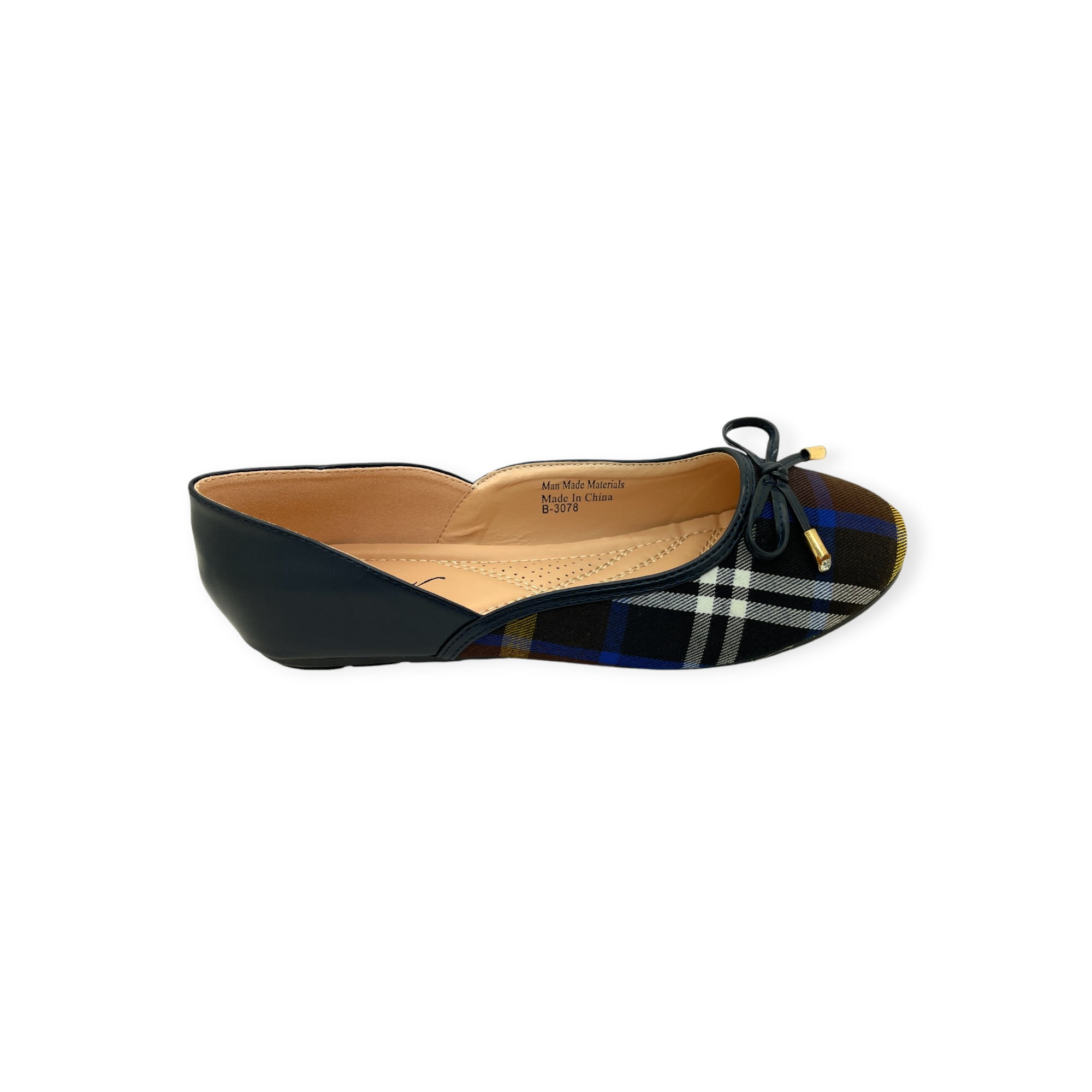 Victoria K Women's Ruffle With Gold Studs Ballerina Flats