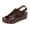 Coffee, variant on Wide Width Platform Wedge Sandals for Women Comfortable Low Heel Open-Toe Summer Orthopedic Shoes