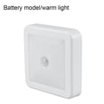 thumbnail image 1 of Night Light LED Sensor Nightlight Smart sensor night Toilet Night Lamp Bedroom Supplies, Warm Light, Battery Power, 1 of 7
