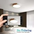 thumbnail image 3 of Plafón LED 18 W Blanco Neutro 4500 K 2400 lm, Interior Madera Redondo Moderna Plafón LED Diámetro 30 cm para Salón Salón Cocina Comedor Pasillo Hogar Oficina brillar Electrónica, 3 of 4