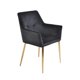 thumbnail image 1 of Sillon Kessa Muebles Alexandra Negro y Oro, 1 of 1