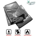 thumbnail image 3 of Moose Supply 20' x 20', 12 Mil PVC Vinyl Heavy Duty Waterproof Tarp Covers, Gray, 3 of 7
