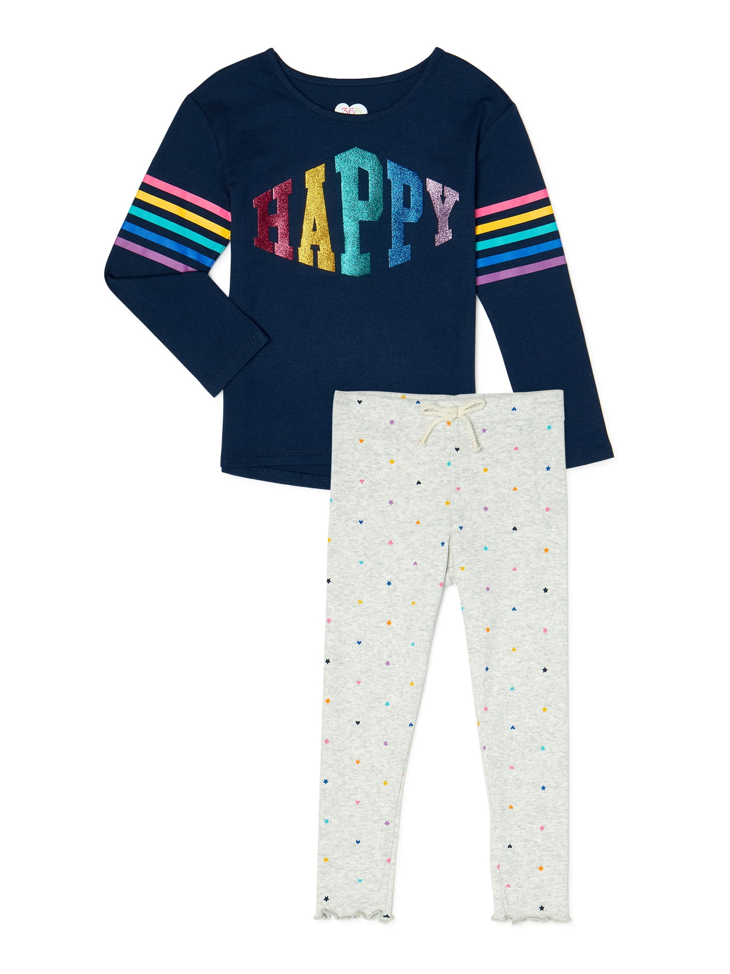 365 Kids From Garanimals Girls Mix & Match Kid-Pack Gift Box, 8-Piece Outfit Set, Sizes 4-10