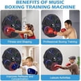 thumbnail image 5 of Music Boxing Machine, Wall Mounted, Smart Bluetooth Musical Beat Boxing Trainer with Gloves, Electronic Boxing Equipment, Punching Workout Machine for Adults, Home, Indoor and Gym, 5 of 8