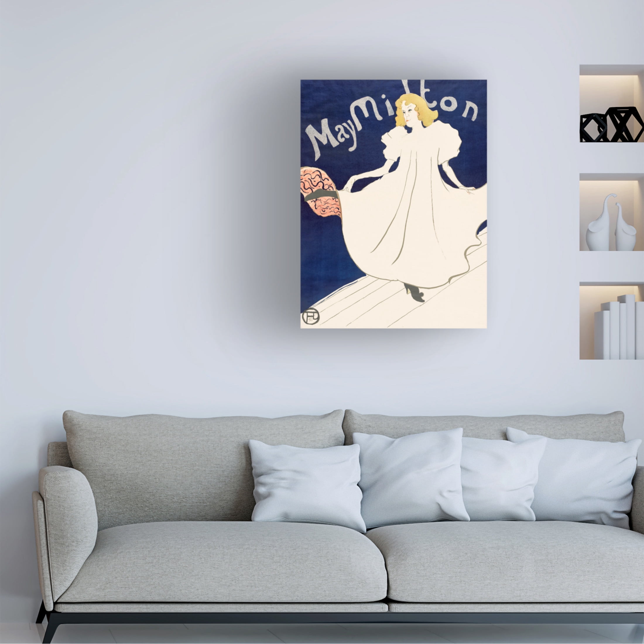Trademark Fine Art Pictufy May Milton Poster1895 Canvas Wall Art
