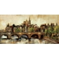 thumbnail image 2 of Vassileva, Silvia 18x11 Gold Ornate Wood Framed with Double Matting Museum Art Print Titled - Paris Bridge II Spice, 2 of 4