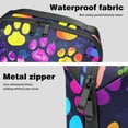 thumbnail image 4 of Dog Paw Print Oxford Fabric Digital Pouch for Electronic Devices, Waterproof Travel Case for Cell Phone Charger, Hard Drive, and Cords - 5.9x9.44x3.14 inches, 4 of 6