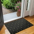 thumbnail image 2 of Black Gold Star Pattern Door Rugs,Washable Non Slip Door Mats Indoor,Decorative Door Mats,Entry Mat Indoor for Entrance,Bedroom,Kitchen,Bathroom,17"x30", 2 of 6