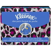Kleenex Facial Tissue, White, Wallet Pack, 10 Sheets, 3 Ct