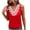 Red, variant on Women's Casual Breathable V-Neck Lace Sleeveless Top Black L