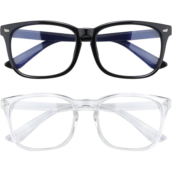 GJX 2 Pack Blue Light Glasses for Women and Men - Computer Glasses
