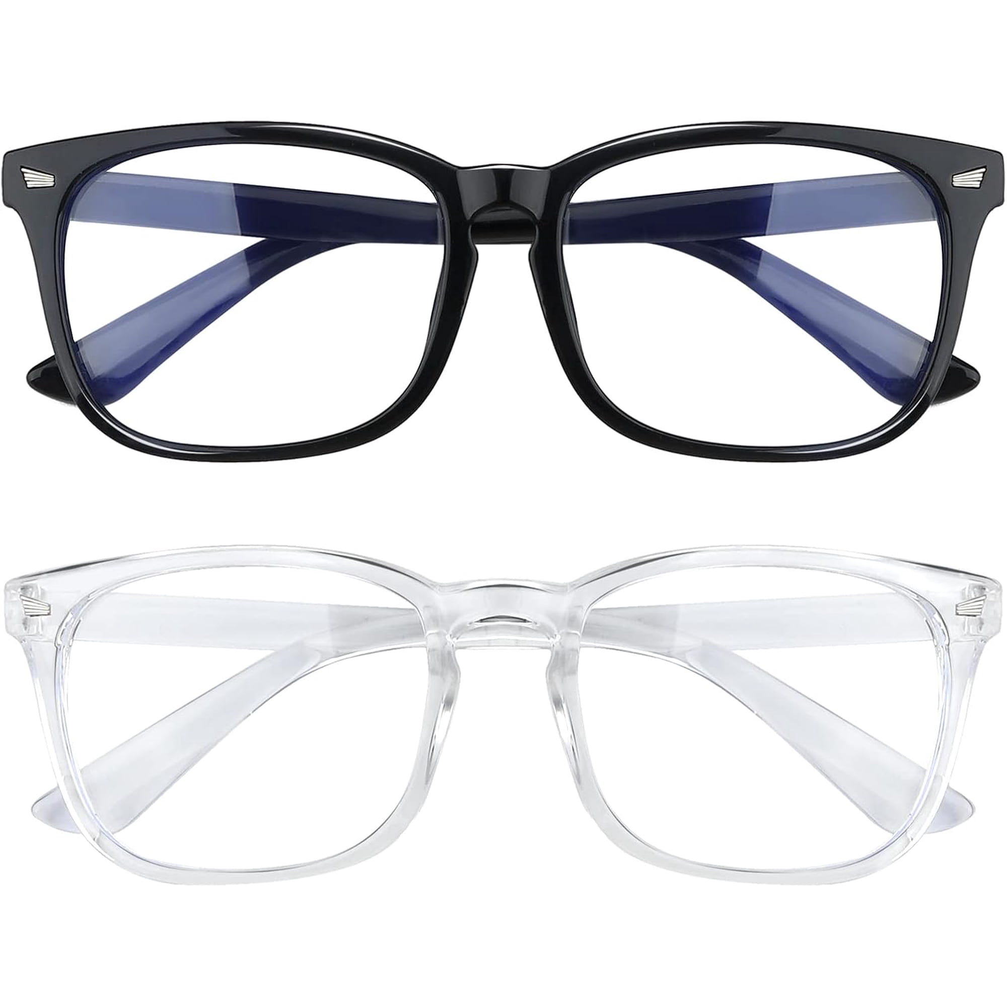 GJX 2 Pack Blue Light Glasses for Women and Men - Computer Glasses