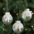 thumbnail image 6 of 6PCS Large Christmas Ornaments - 60mm White Shatterproof Hanging Balls for Xmas Tree, Holiday & Festive Decorations, 6 of 7