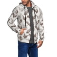 thumbnail image 2 of Honeii Chickens Print Hoodies for Men, Pullover & Full Zip, Breathable Zip up Hoodie, Sweatshirt-Large, 2 of 5