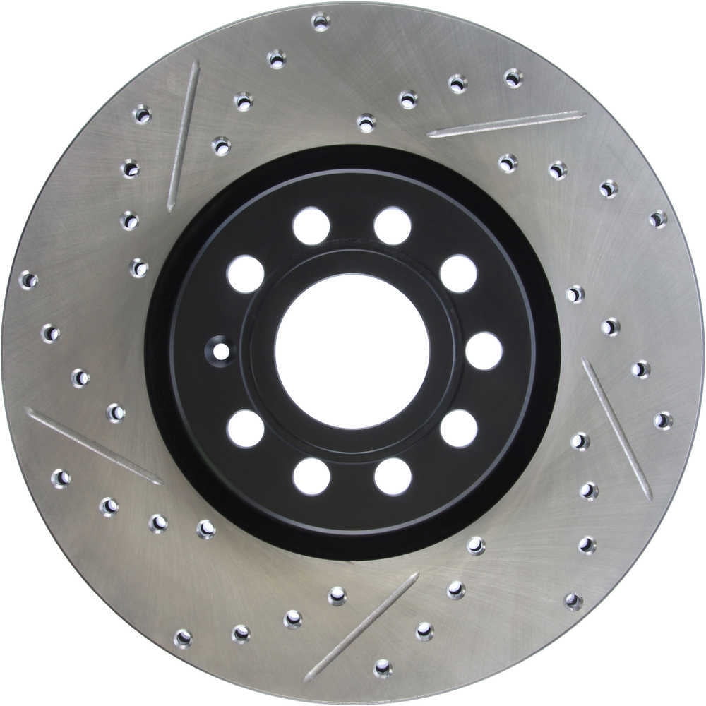 StopTech Slotted & Drilled Sport Brake Rotor Fits select: 2009-2014 VOLKSWAGEN JETTA, 2012-2022 VOLKSWAGEN PASSAT