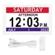 thumbnail image 2 of Día Reloj Digital De 7 Pulgadas Con Día Y Pantalla Grande Fecha Calendario Digital Reloj Despertador De Día Con 12 Alarmas Personalizadas Atenuación Automática, 2 of 7