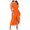 Orange, variant on Sexy One Shoulder Dresses for Women Fashion Solid Colors Strapless Split Long Summer Dress Beach Party Club Dress
