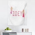 thumbnail image 1 of Zoey Tapestry, Feminine Themed Girl Name Magic Creatures Calligraphic Alphabet Letter Design, Fabric Wall Hanging Decor for Bedroom Living Room Dorm, 5 Sizes, Multicolor, by Ambesonne, 1 of 1