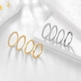 thumbnail image 6 of Ydou 4PCS 18K Gold Plated Rings for Women, Non Tarnish Fashion CZ Thumb Pinky Stackable Ring Set, Christmas Jewelry Gifts Teen Mom Girlfriend Stocking Stuffers Size 6/7/8/9/10, 6 of 7