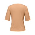 thumbnail image 6 of Shirts for Women, Women's Round Neck Short Sleeved Loose T Shirt with A Knit Bottom Short Top Gold S, 6 of 9