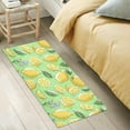 thumbnail image 5 of Lemons Leaves 39" x20" Soft and Absorbency Bathroom Rugs, Fast Drying Machine Washable Bath Mat for Bathroom Kitchen Bathtub Home Decorations, 5 of 7