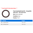 thumbnail image 2 of Front Crankshaft Seal Kit - Compatible with 2010 - 2013 Kia Forte 2011 2012, 2 of 2