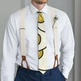 thumbnail image 3 of Men's Fried Egg Print Satin Neck Tie - Wrinkle-Resistant Formal Wedding Tie for Grooms & Professionals, 58.3" Standard Length, Breakfast & Foodie Themed Gift Tie for Men, 3 of 6